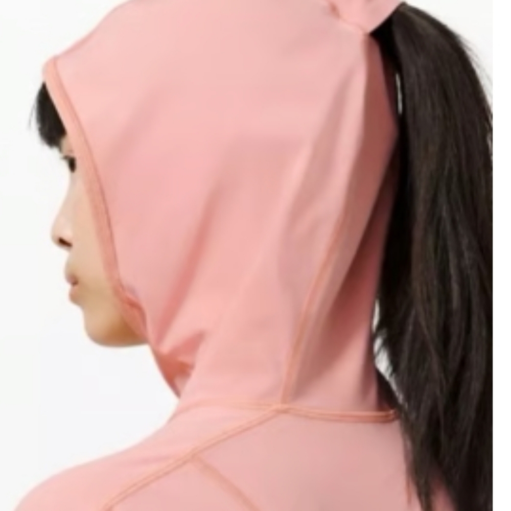 lululemon Break A Trail 1/2 Zip Pink Pastel Hooded Jacket - Picture 3 of 16